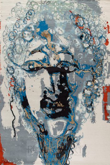 luxurious handknotted rug. rug art