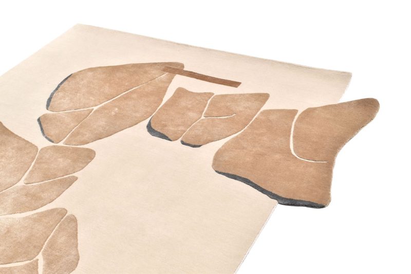 contemporary luxurious hand knotted rug in wool and silk by rug art nyc