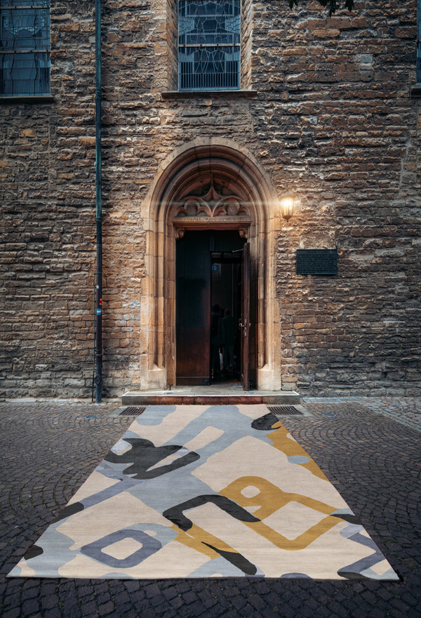 geometric design rug Loop from The shape collection