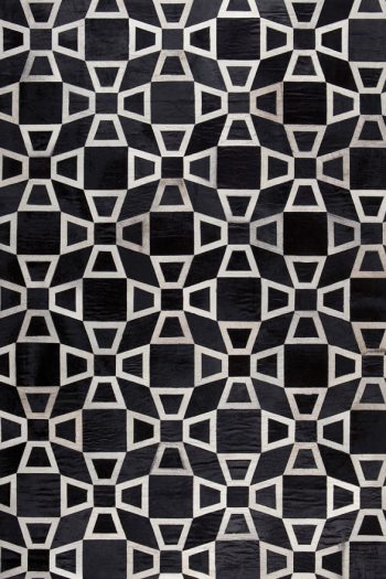 hair on hide. custom made. rug art