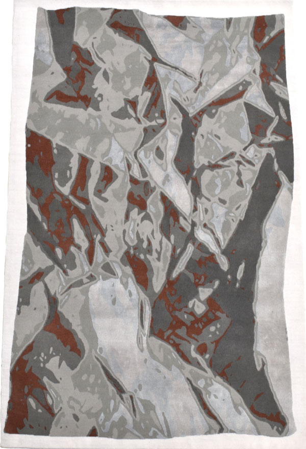 hand knotted wool and silk rug collections at rug art nyc. collaboration of rug collection cara woodhouse and rug art nyc