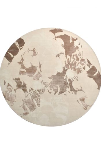 custom round rug contemporary design. rug art nyc