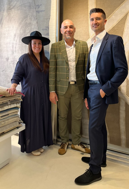 hand knotted wool and silk rug collections at rug art nyc. collaboration of rug collection cara woodhouse and rug art nyc