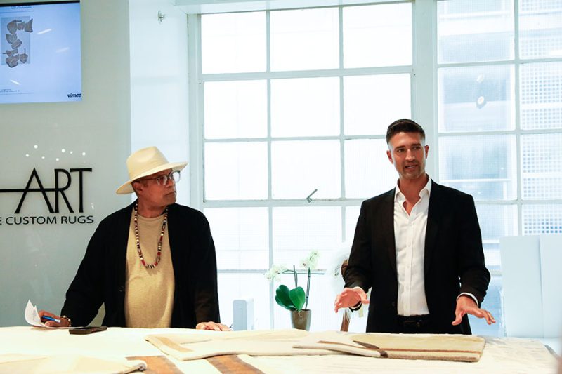 franco rivera and his contemporary rug collection for rug art nyc