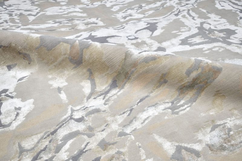 close up of our abstract rug design arte from our abstract contemporary collection