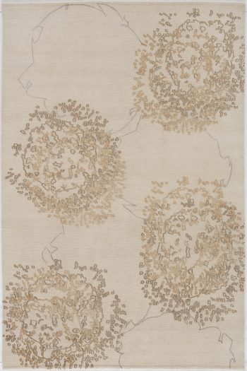 floral rug design from our abstract contemporary collection