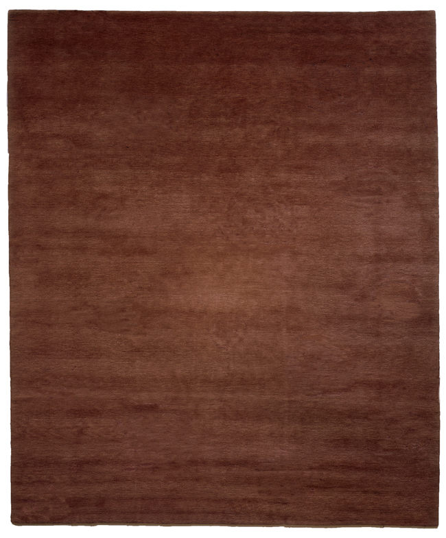 handmade solid custom rug in dark brown color. rug art nyc