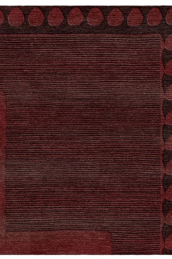 textured design rug in high and low cut pile. luxurious rugs by rug art nyc. burgundy rug
