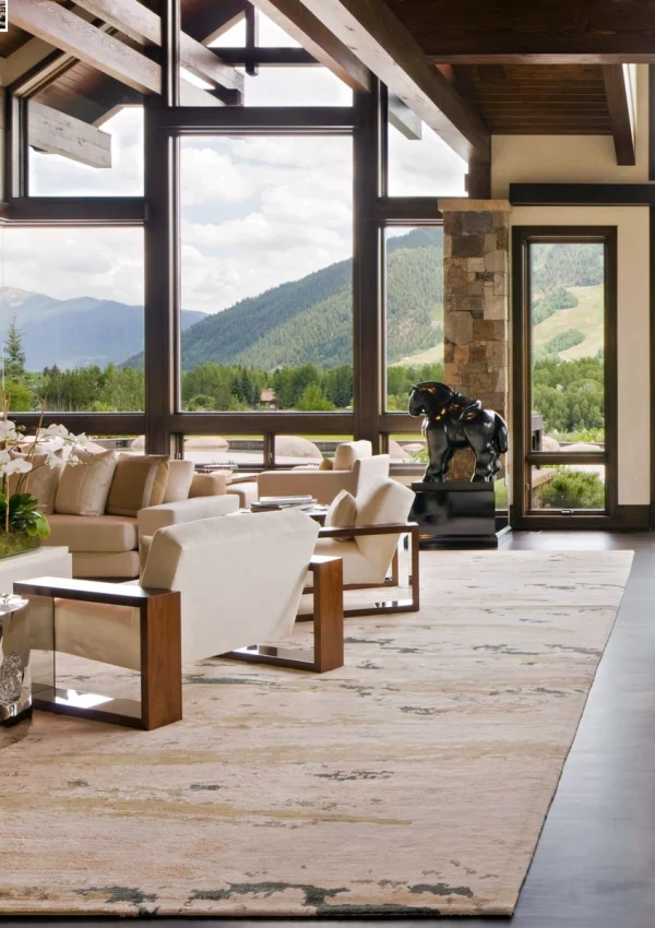 fusion rug in mountain home